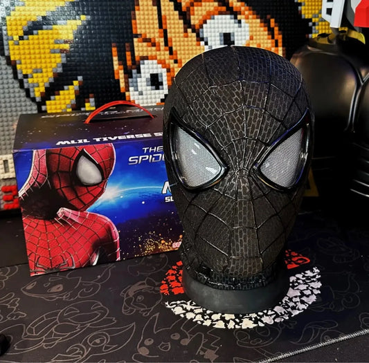 Masque Spiderman Noir Ultra Réaliste V1.0 - Peter Parker (Tobey Maguire) SPIDER MASK (Boutique Spiderman)